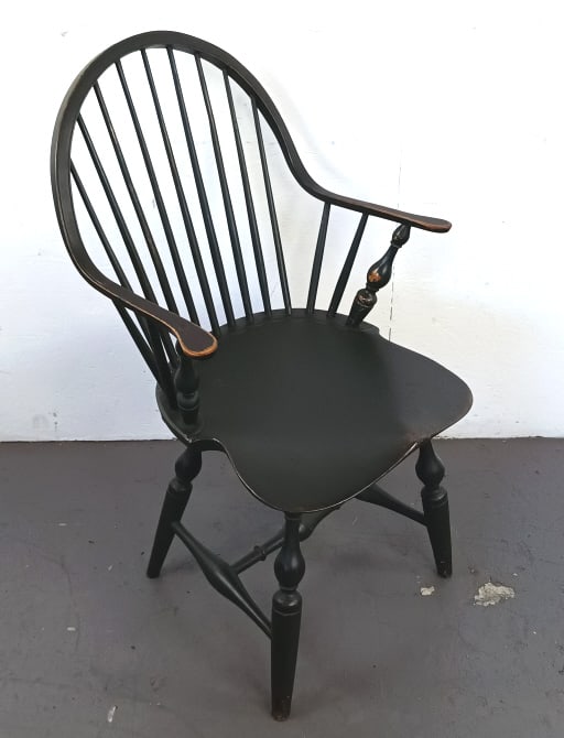 18th C. New England Windsor Painted Armchair (1 of 4)