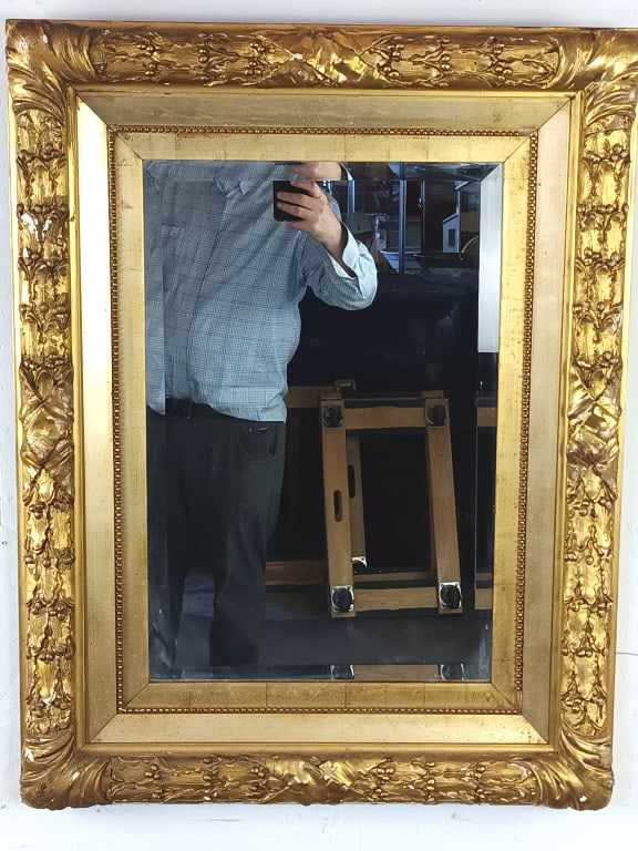 19th C. Gilt Framed Mirror (1 of 4)