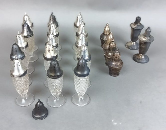 Group of Sterling Topped Salt & Pepper Shakers (1 of 7)