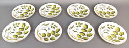 Set of 8 Royal Worcester Blind Earl Plates