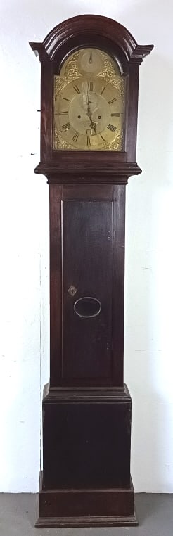 18th C. Oak Tall Case Clock (1 of 10)