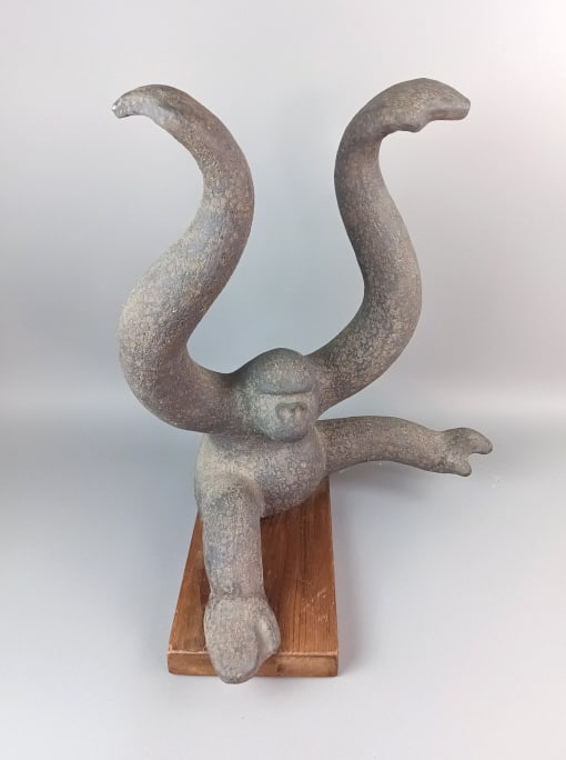 John Seymour Ceramic Sculpture of Monkey (1 of 7)