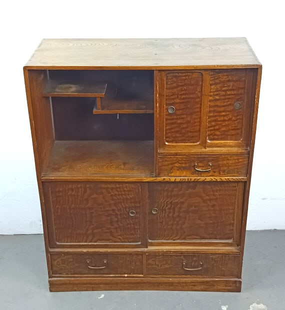 Antique Asian Elmwood Cabinet (1 of 5)