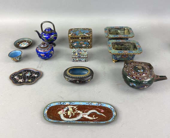 Group of Asian Cloisonne Articles (1 of 13)