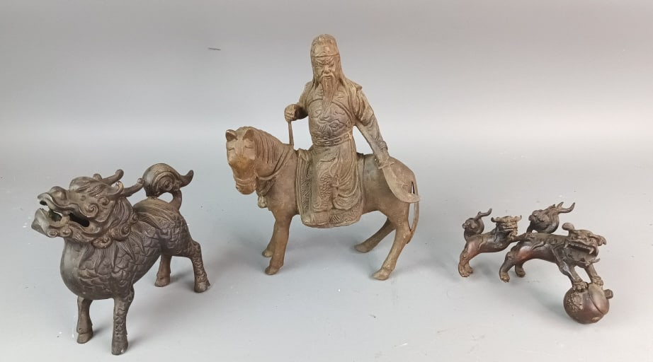 Three Chinese Bronzes (1 of 9)