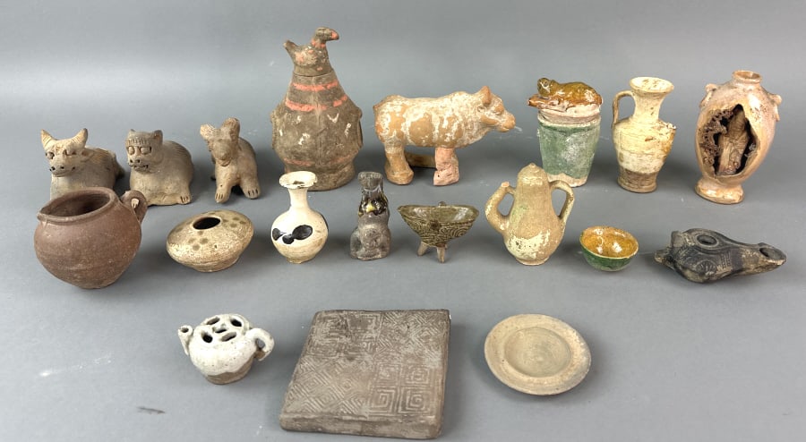 Group of Asian Clay Animals (1 of 11)