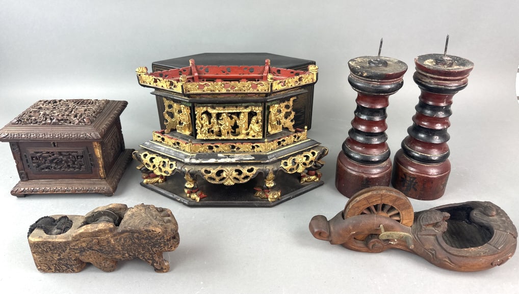 Group of Asian Wooden Articles (1 of 16)