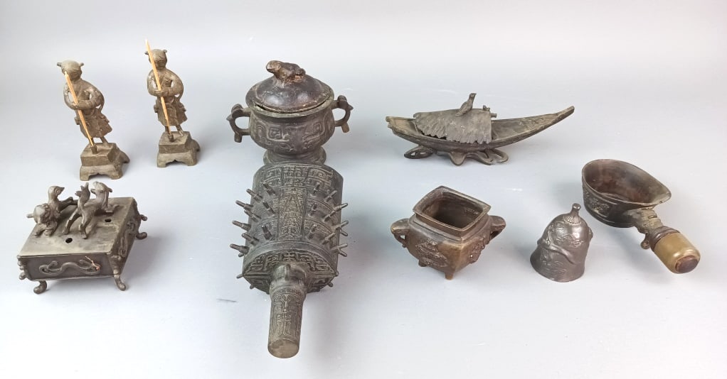 Group of Chinese Bronze & Metal Articles (1 of 15)