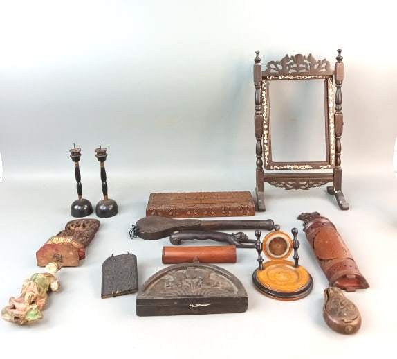 Group of Asian Wooden Articles (1 of 10)