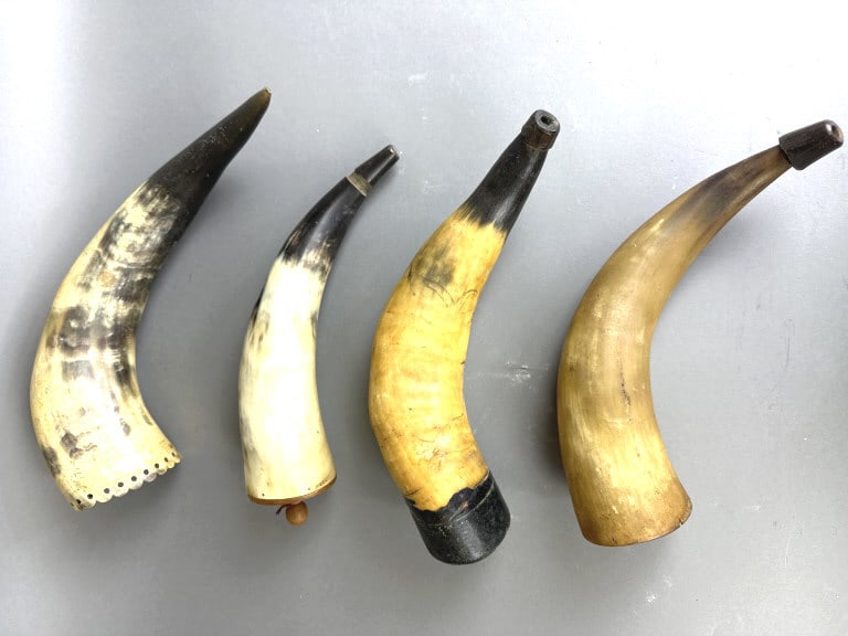 Group of 4 Powder Horns (1 of 9)