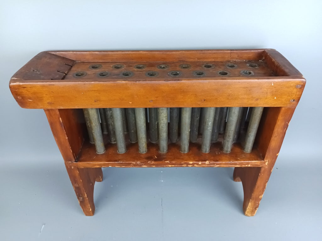 Candle Makers Mold: Candle Makers Mold 18"h x 22"w 61/2"d Condition: Overall wear.