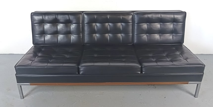 MCM Vinyl Three Seater Sofa (1 of 5)