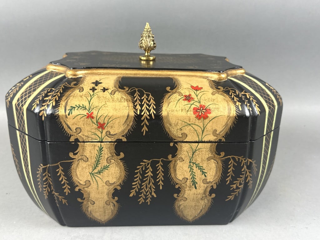 Maitland Smith Hand Painted Floral Design Box (1 of 7)