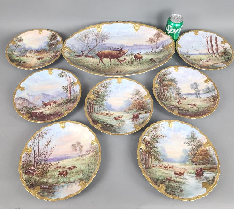 Eight Piece French Limoges Game Set (1 of 7)