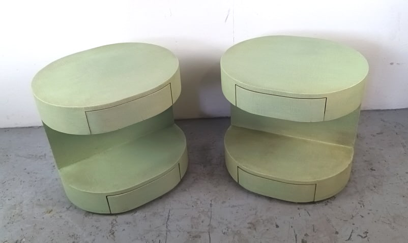 Pair of Karl Springer Style Side Tables (1 of 4)