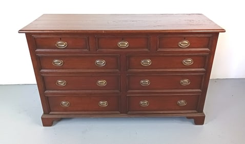 Georgian Style Cherrywood 9 Drawer Chest