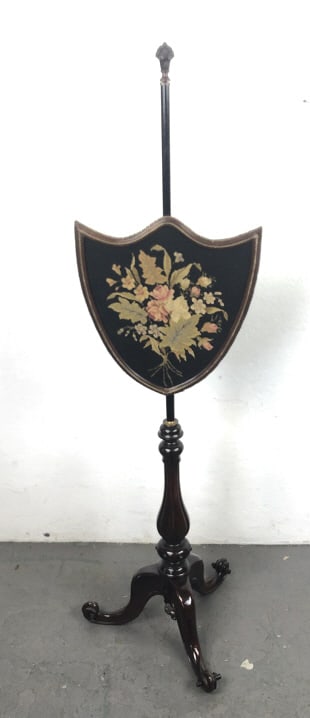 Victorian Rosewood Pole Screen (1 of 5)