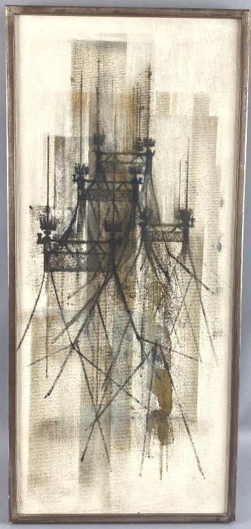 MCM Abstract Painting of Bridge (1 of 3)