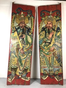 Pair of Chinese Door Two Immortals