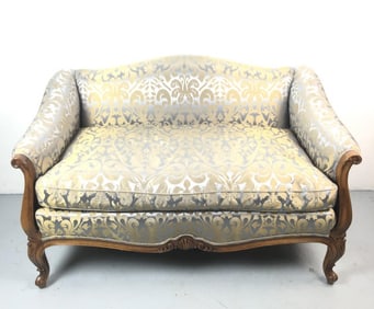 Louis XV Style Upholstered Loveseat