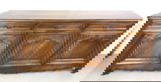 French Provincial Walnut Buffet