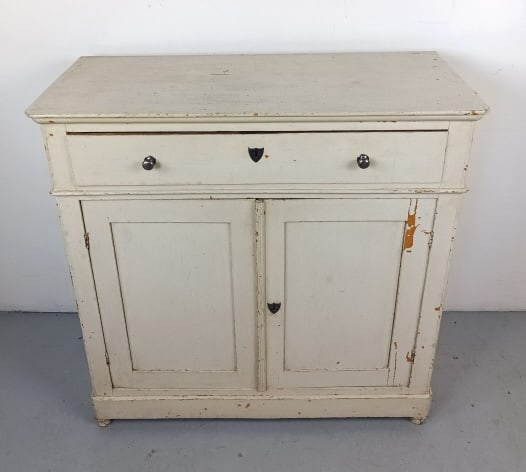 19th C. French White Painted Buffet (1 of 5)