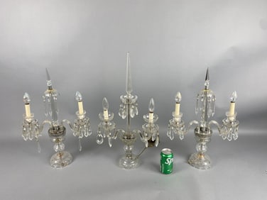 3 Crystal Candelabra