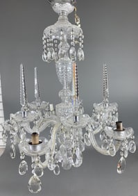 Cut Crystal 5 Light Chandelier