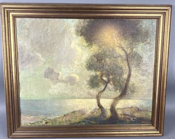 Helen Feild 'Trees on Lake Shore'