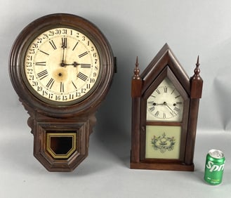 2 Waterbury Regulator Clocks