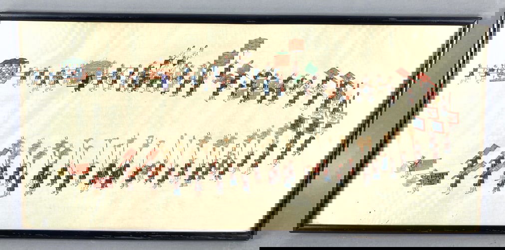 Chinese Parade Procession Painting on Silk (1 of 5)