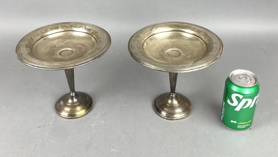 Pair of Sterling Silver Weighted Compotes (1 of 6)