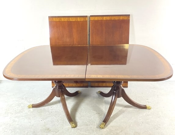 Ethan Allen Double Pedestal Dining Table (1 of 4)
