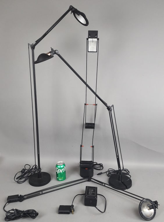 4 MCM Black Desk Lamps Tizio Artemide (1 of 16)