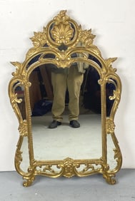 Louis XV Style Gilt & Gesso Mirror