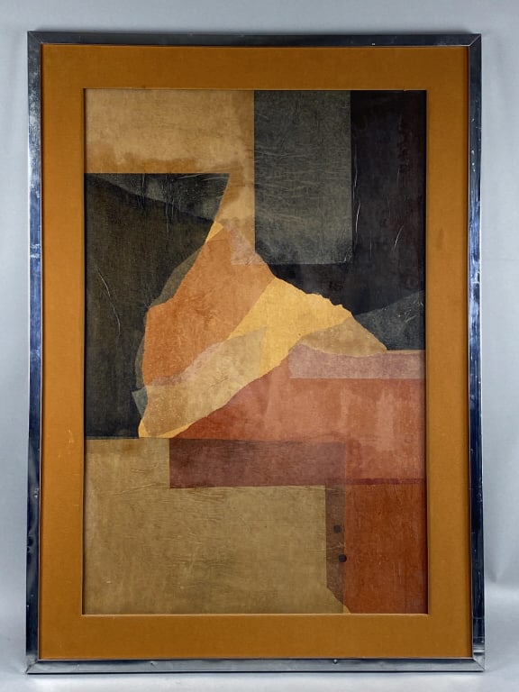 20th C. Mixed Media Collage Screenprint (1 of 4)