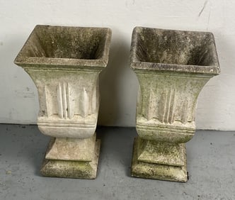 Pair of Art Deco Style Portland Cement Planters