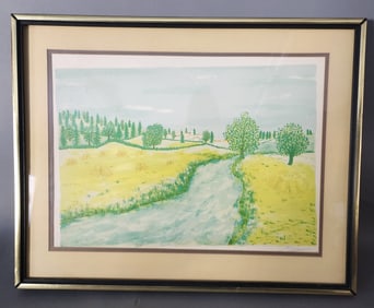 20th C. Landscape Lithograph