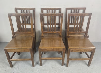 6 Georgian Provincial Style Dining Chairs