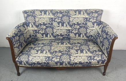 Edwardian Mahogany and Inlaid Settee