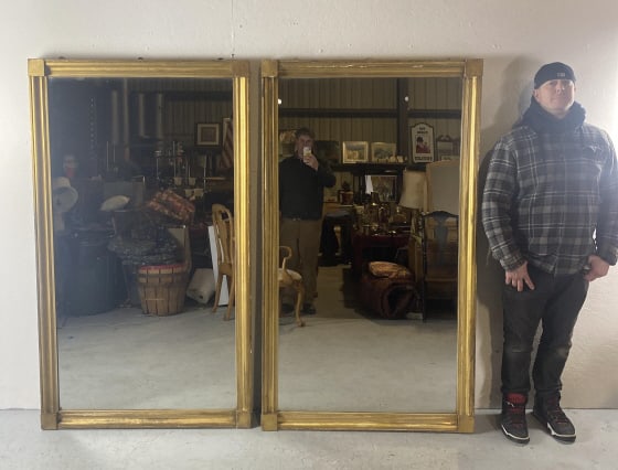 Pair of 19th C. Giltwood Mirrors (1 of 7)