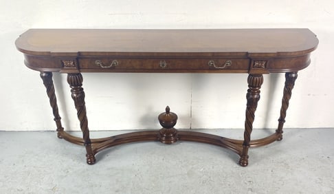 Karges Walnut One-Drawer Console