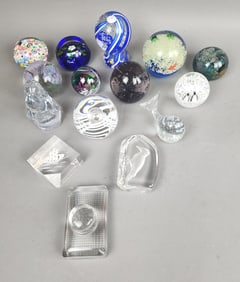 Lot of Paperweights & Other Items