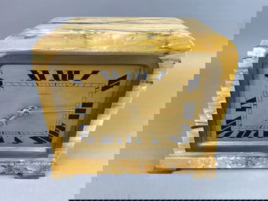 Tiffany Art Deco Marble & Bronze Mantle Clock