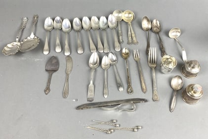 Group of Sterling & 800 Silver Articles