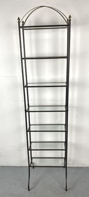 Black Painted Metal Etagere