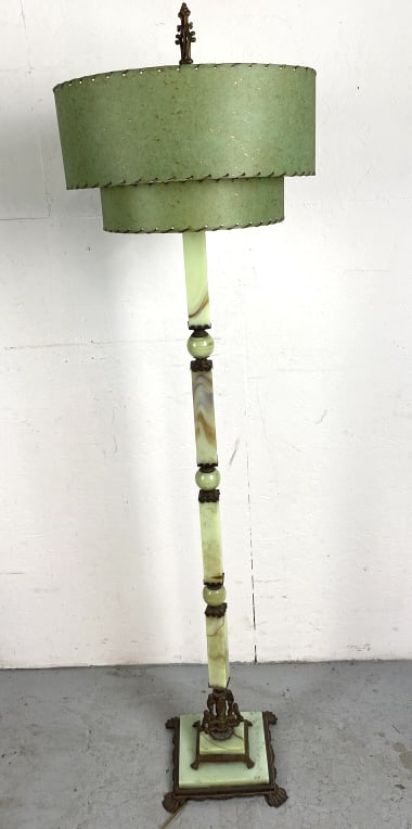 Art Deco Jadeite Floor Lamp (1 of 4)