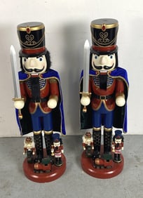 Pair of Functioning Soldier Nutcrackers