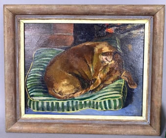 Patty Pease Sleeping Dachshund