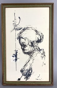 Etching of a Woman